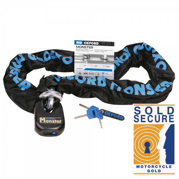 Oxford Oxford Monster 14mm Hex Chain & Padlock